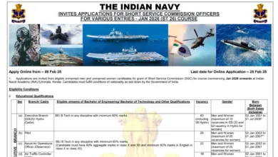 Indian Navy SSC Officer Recruitment 2025 Notification Released and Apply Online for 270 Posts