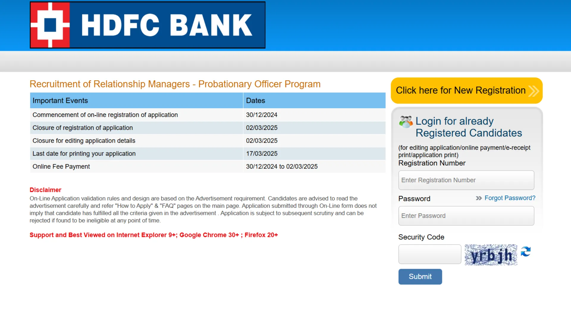 HDFC Bank PO (Relationship Manager) Recruitment 2025 Notification Released for 500 Posts, Apply Online