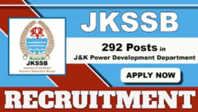 JKSSB Junior Engineer Recruitment 2025 Notification Released for 292 Posts, Apply Online