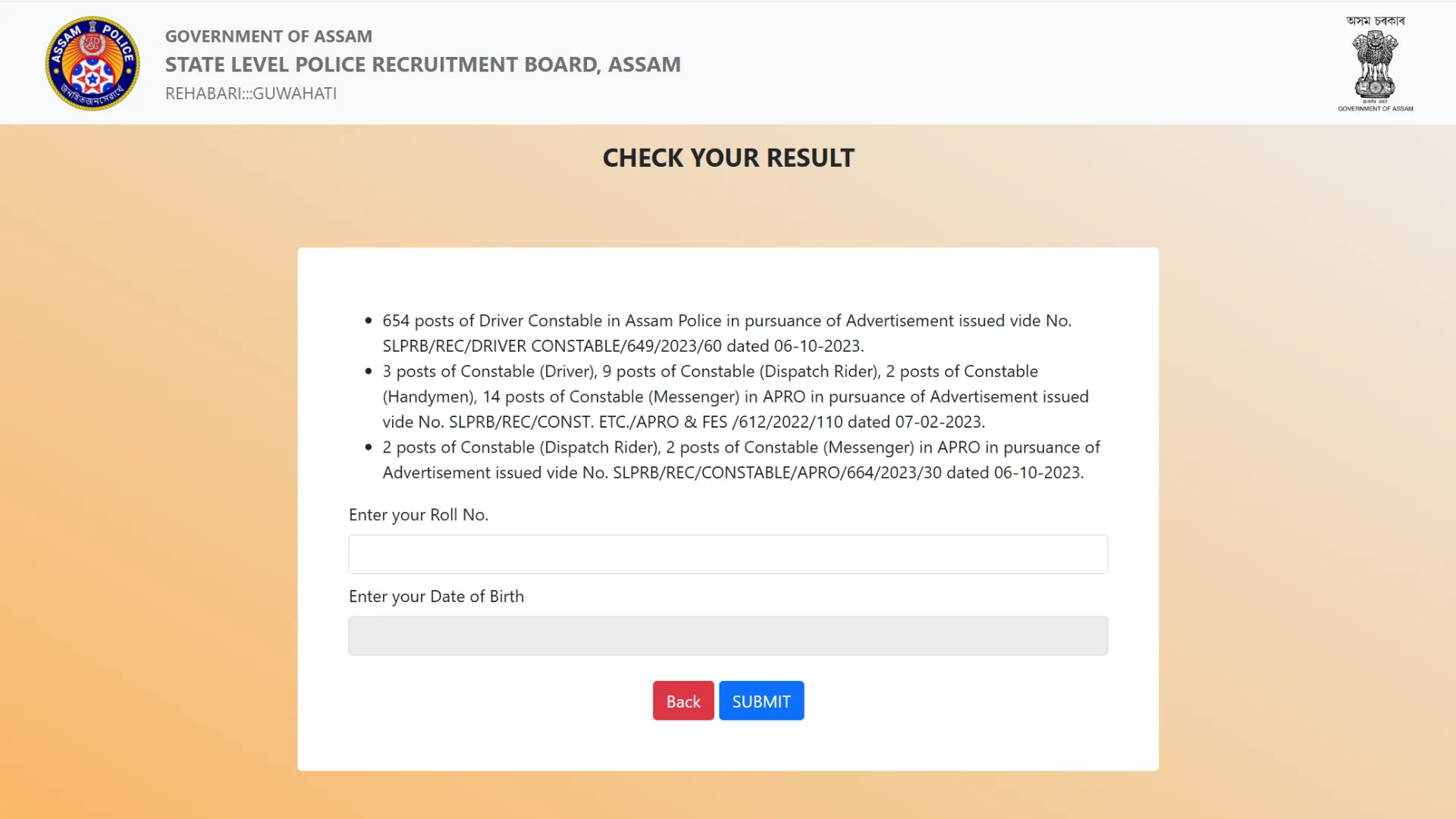Assam Police Driver Result 2025 Declared – Check Score and Cut-Off Marks