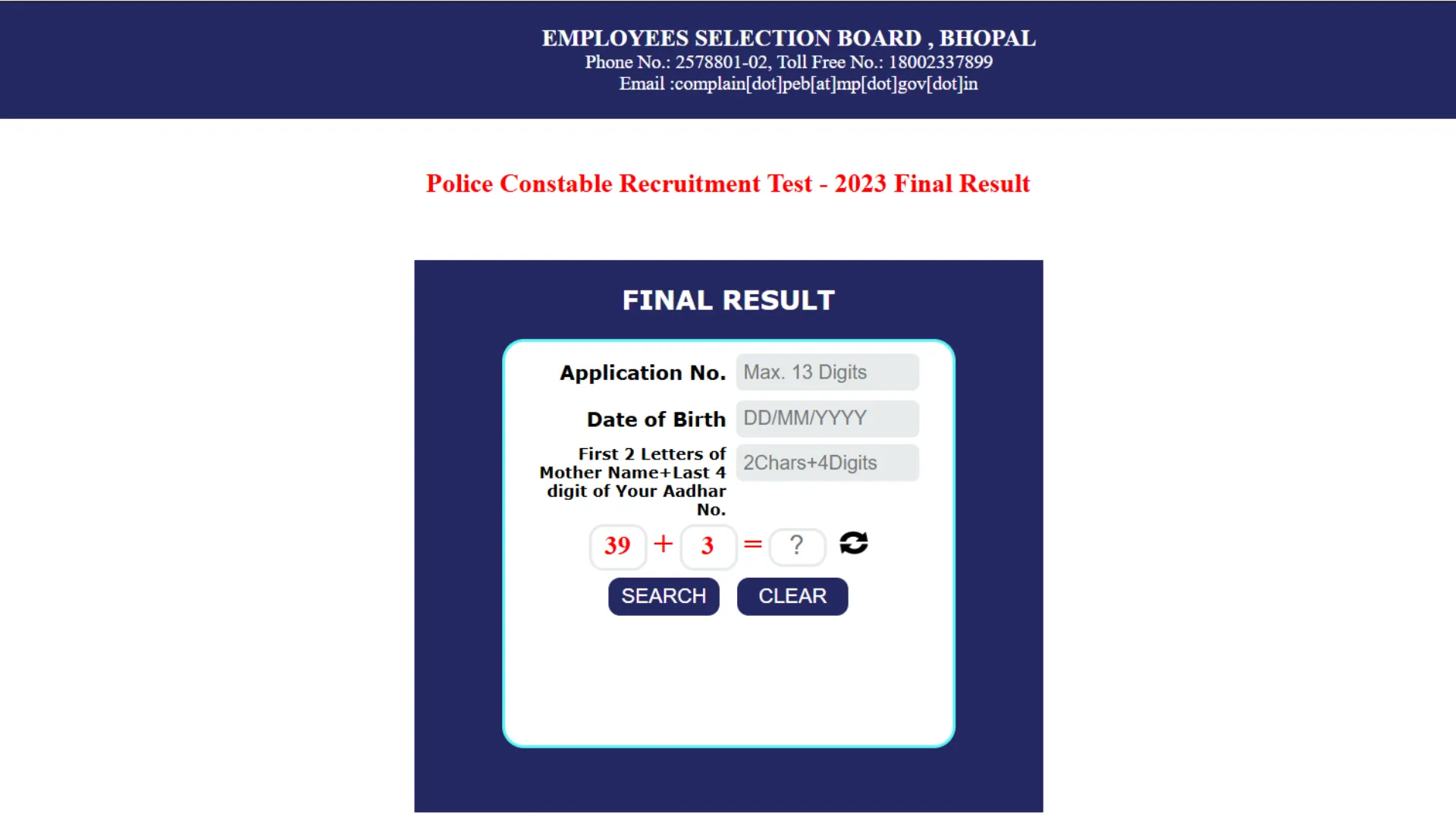 MP Police Constable 2023 Final Result Released: Check Your Result Now