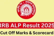 Railway RRB Assistant Loco Pilot (ALP) CEN 01/2024 Download Result for 18799 Post