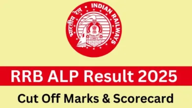 Railway RRB Assistant Loco Pilot (ALP) CEN 01/2024 Download Result for 18799 Post