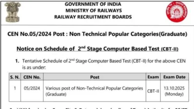Railway RRB NTPC Stage-II Exam Date and Admit Card 2025 Released, Check Now
