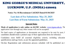 KGMU Lucknow Nursing Officer Recruitment 2025 Notification Released for 733 Posts, Apply Online