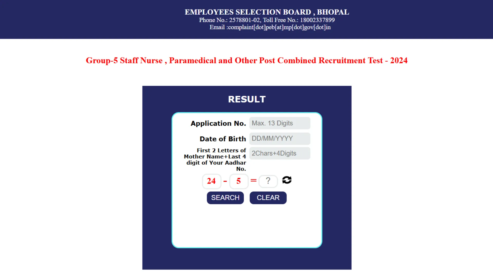 MPESB Group-5 Staff Nurse, Paramedical and Other Post Exam Result 2025 Released, Check From This Link