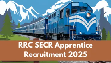 Railway RRC SECR Apprentice Recruitment 2025 Notification Released and Apply Online for 1007 Posts