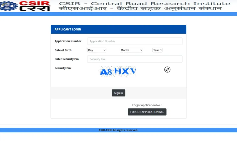 Delhi CSIR CRRI Junior Stenographer & Junior Secretariat Assistant Recruitment 2025 Download Exam City Details for 246 Post