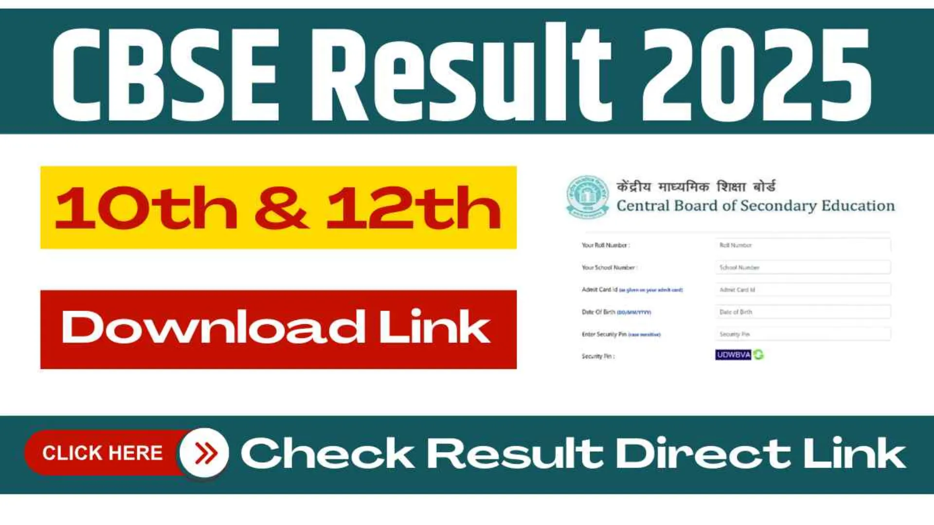 CBSE Board Class Xth & XIIth Exam 2025 Result Released, Check From This Link