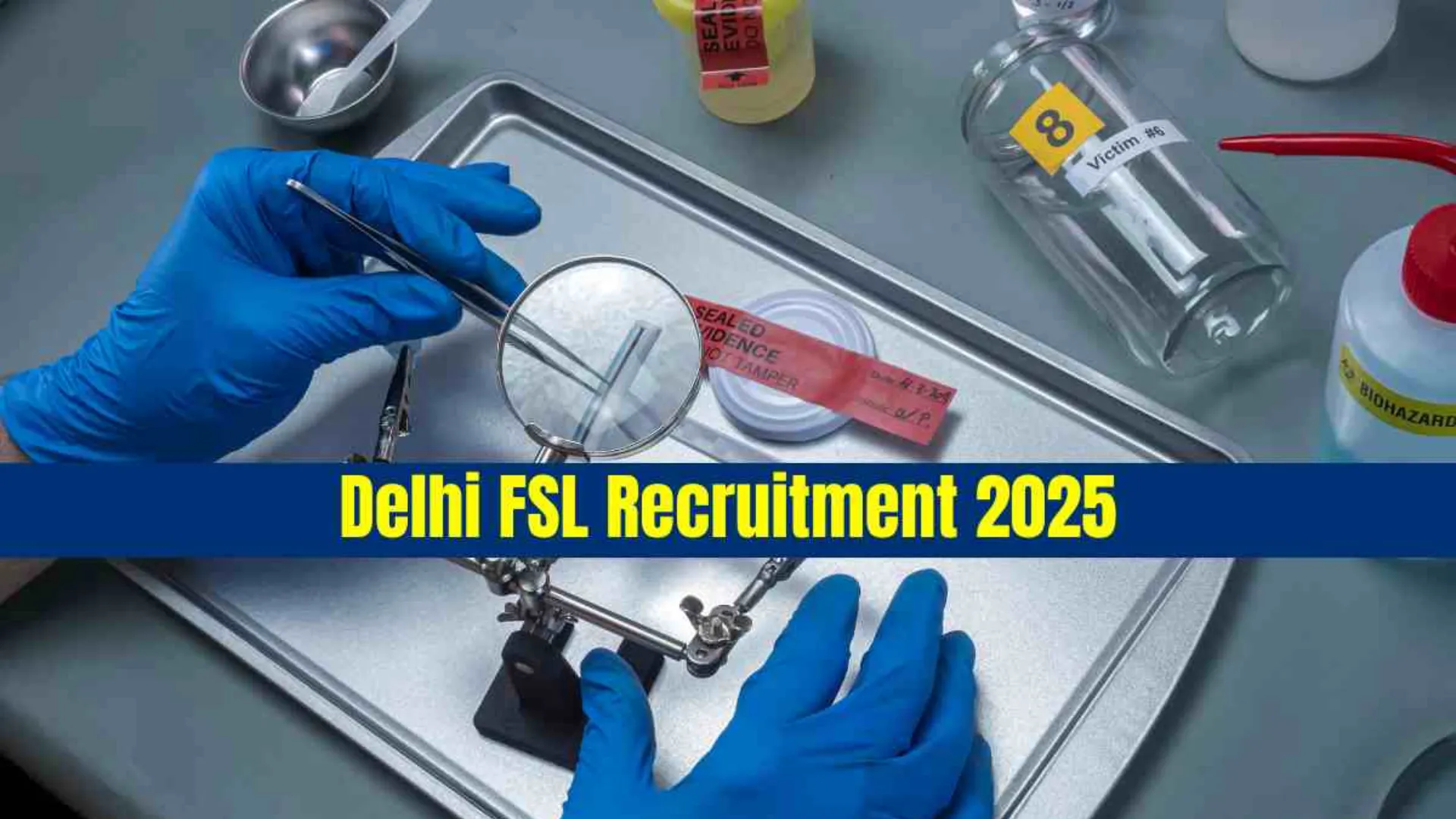 Delhi FSL Senior Scientific Assistant Recruitment 2025 Notification and Offline Application Form