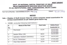 Delhi DSSSB Answer Key 2025 Released, Check From This Link