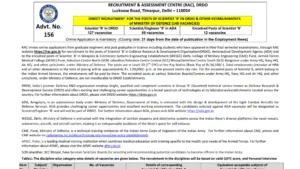 DRDO RAC Scientist B Recruitment 2025 Notification Released for 148 Posts, Apply Online