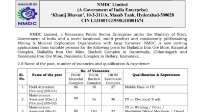 NMDC Trainee Recruitment 2025 Notification Released for 995 Various Posts, Apply Online