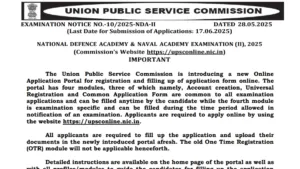 UPSC National Defence Academy and Naval Academy NDA II Recruitment 2025 Apply Online for 406 Posts