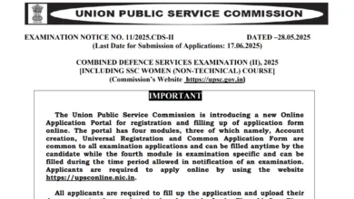 UPSC Combined Defence Services CDS II  Recruitment 2025 Apply Online for 453 Posts