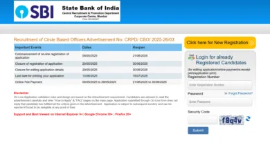 SBI Circle Based Officers (CBO) Recruitment 2025 Download Exam Date and Admit Card for 2964 Posts
