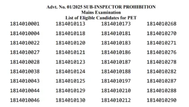 BPSSC Sub Inspector (SI) Prohibition Recruitment 2024 Result for 28 Post