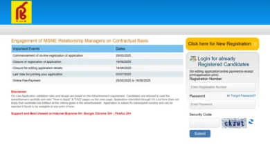 Punjab & Sind Bank Relationship Manager Recruitment 2025 Notification Released, Apply Online
