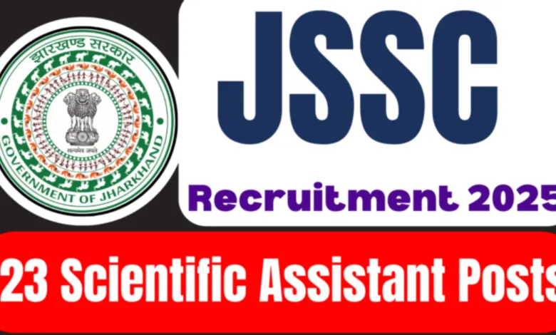 JSSC Scientific Assistant Recruitment 2025 Notification Released and Apply Online for 23 Post
