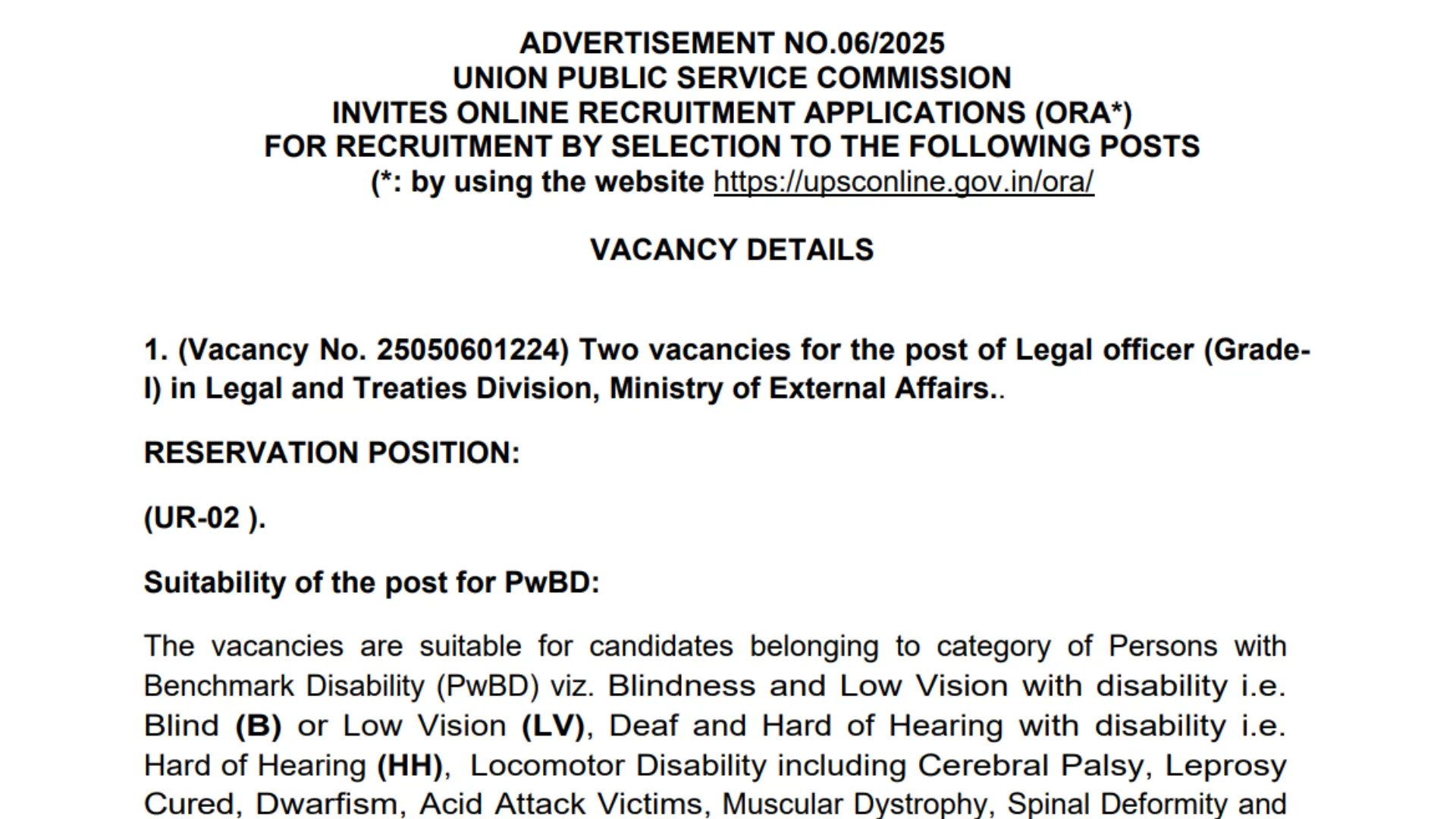 UPSC ORA Recruitment 2025 Notification Released and Apply Online for 494 Various Posts