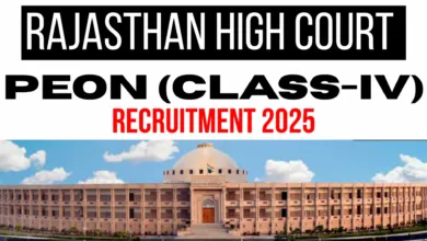 Rajasthan High Court Class IV (Peon) Recruitment 2025 Notification Released for 5670 Posts, Apply Online