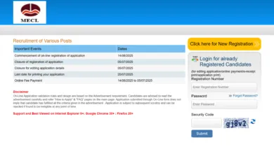 MECL Non-Executive Recruitment 2025 Notification Released and Apply Online for 108 Posts