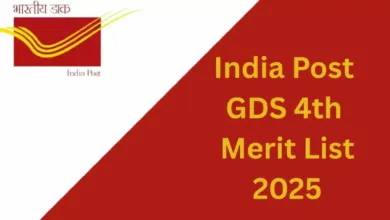 India Post GDS Recruitment 2025 4th Merit List / Result for 21413 Post