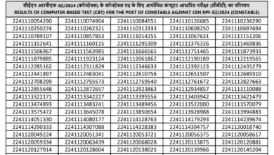 Railway RPF Constable Result 2025 Released, Download PDF