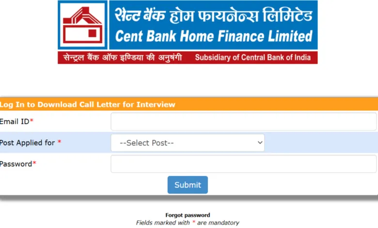CBHFL Bank Recruitment 2025 Download Admit for 212 Various Posts