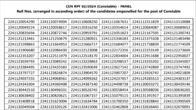 Railway RPF Constable (4208 Posts) Result 2025 Released, Download PDF