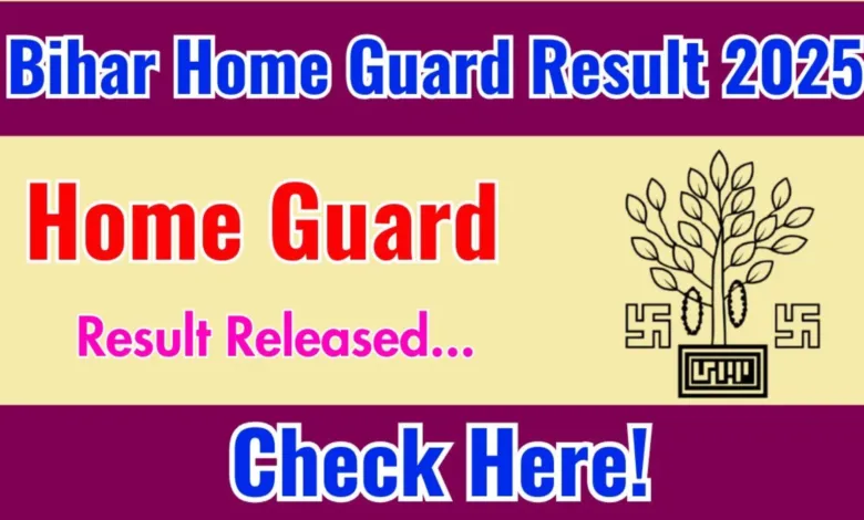 Bihar Home Guard Result 2025 Released for 15000 Post, Download Merit List PDF