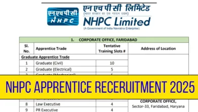 NHPC Apprentice Recruitment 2025 Notification Released and Apply Online for 361 Posts
