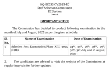 SSC Selection Post Phase XIII Recruitment 2025 Exam Date and Admit Card Released for 2423 Posts, Check Now