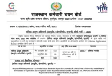 Rajasthan RSSB Ayush Officer Recruitment 2025 Notification Released and Apply Online for 1535 Posts