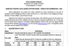 Intelligence Bureau (IB) Executive Recruitment 2025 Notification Released for 3717 Posts, Apply Online