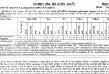 RPSC Assistant Agriculture Engineer (AAE) Recruitment 2025 Notification Released for 281 Posts, Apply Online