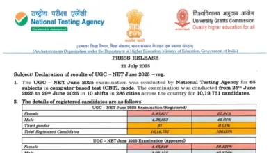 NTA UGC NET June 2025 Results Announced – Check Cut-off and Scorecard