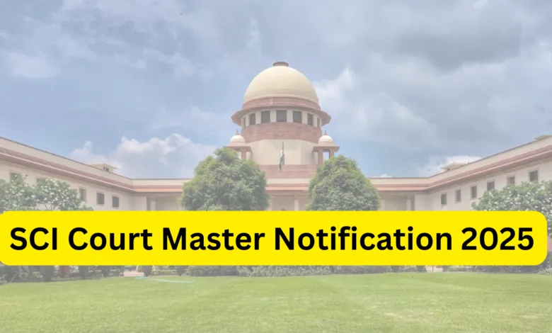 Delhi SCI Court Master Recruitment 2025 Notification Released and Apply Online
