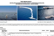 Indian Navy SSC Executive IT Recruitment 2025 Notification Released and Apply Online
