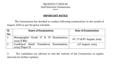 SSC Junior Hindi Translator (JHT) Exam Date and Admit Card 2025 Released for 437 Posts, Check Now