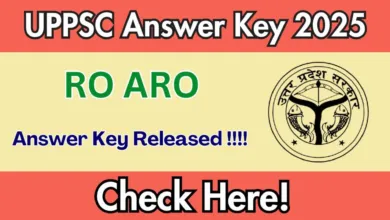 UPPSC RO/ARO 2023 Answer Key 2025 Released, Check Now