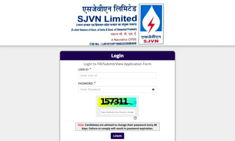 SJVN Executive Trainee Exam Date and Admit Card 2025 Released 114 Posts, Download Now