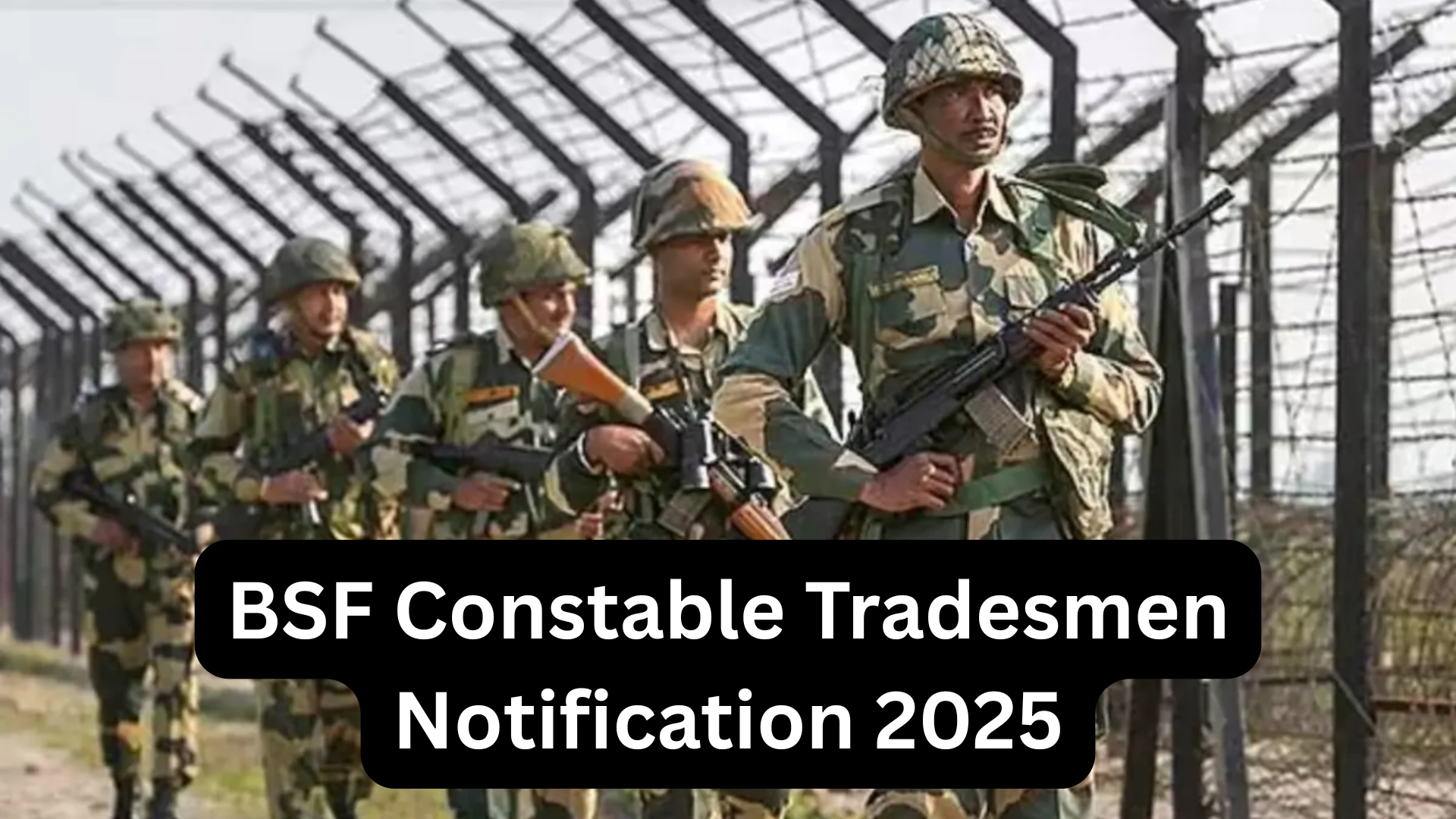 BSF Constable Tradesmen Recruitment 2025 Notification Released for 3588 Posts, Apply Online