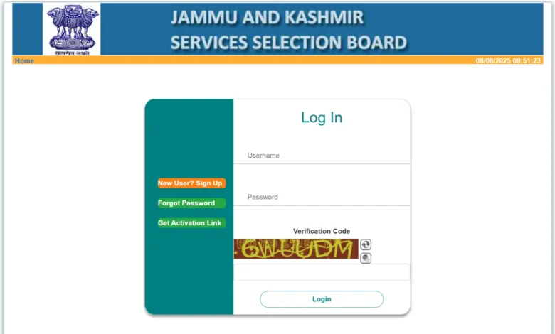 JKSSB Recruitment 2025 Notification Released for 621 Various Posts, Apply Online