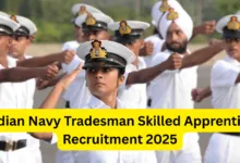 Indian Navy Tradesman Skilled Apprentice Recruitment 2025 Notification Released and Apply Online for 1266 Posts