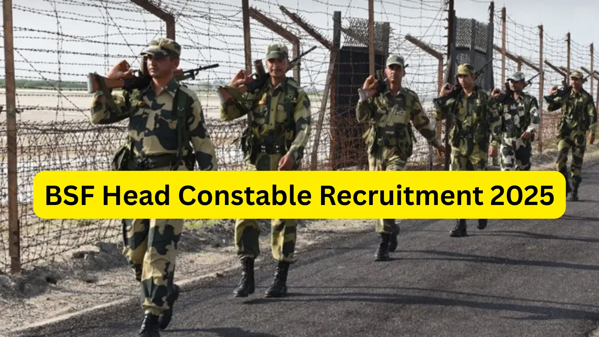 BSF Head Constable (RO/RM) Recruitment 2025 Notification Released for 1121 Posts, Apply Online