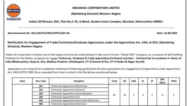 IOCL Western Region(WR) Apprentice Recruitment 2025 Notification Released for 405 Posts, Apply Online