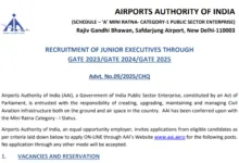 AAI Junior Executive Recruitment 2025 Notification Released for 976 Posts, Apply Online