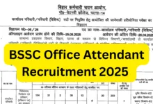 BSSC Office Attendant Recruitment 2025 Notification Released and Apply Online for 3727 Posts