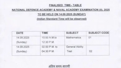 UPSC National Defence Academy (NDA) and Naval Academy (NA II) Exam Date and Admit Card 2025 Released for 406 Posts, Check Now